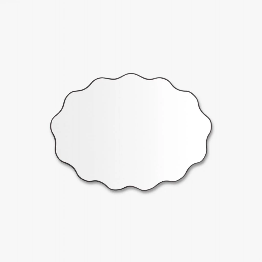 Artemis Black Oval Mirror - Image 3