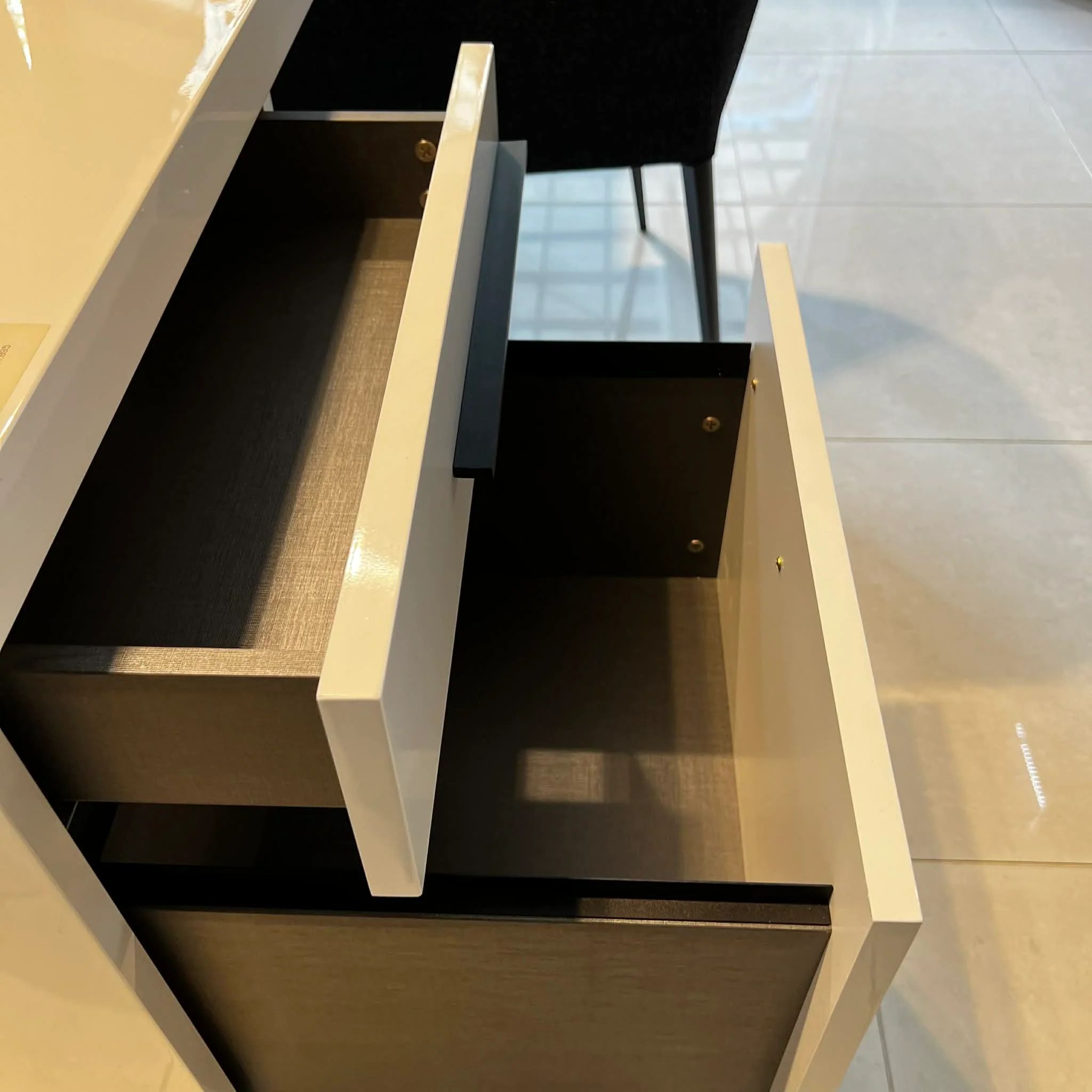 Atlanta Desk in High Gloss White Clearance - Image 3