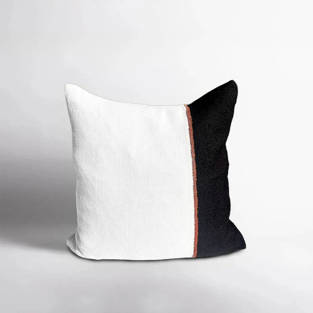Bella Linen Cushion Black