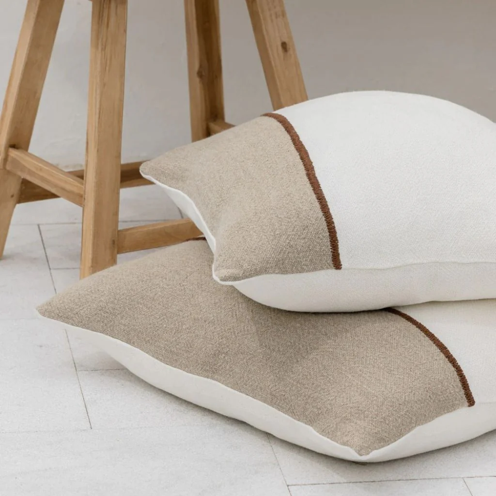 Bella Linen Cushion Natural - Image 6