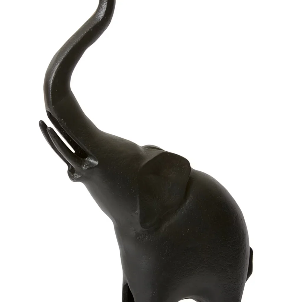Elephant Sculpture Black (Small) - Image 2