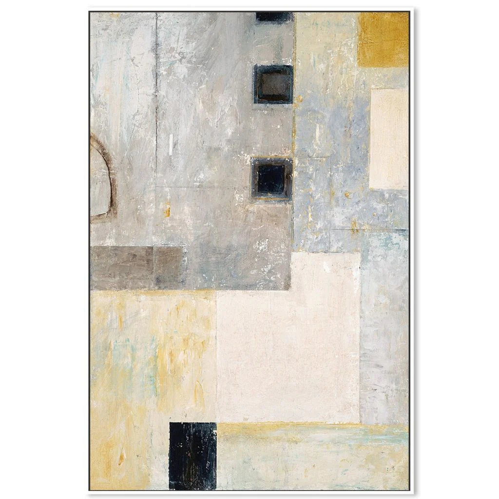 Grey City Blocks Canvas - Image 3
