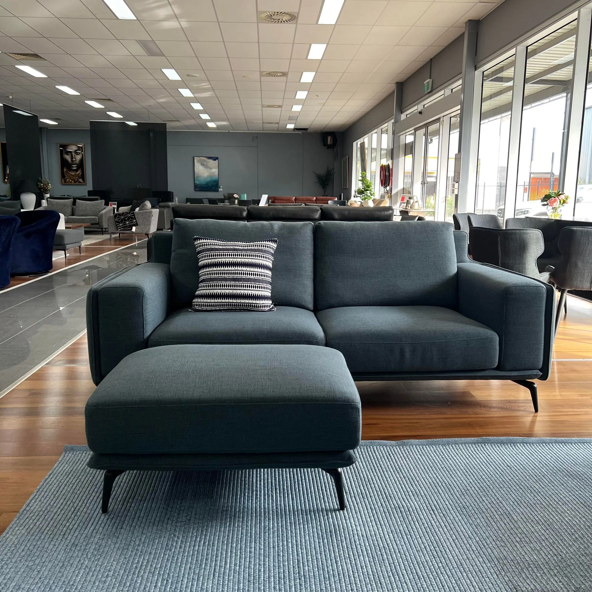 Havana Fabric Sofa Set (Includes 3 Seater + Chaise, 2.5 Seater & Footstool) Clearance - Image 3