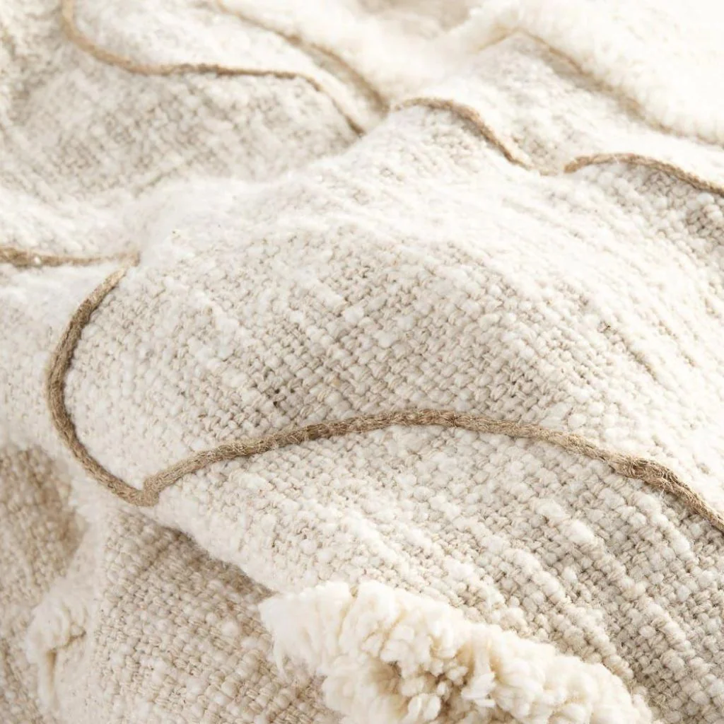 Lamond Linen Throw Ivory/Natural - Image 3