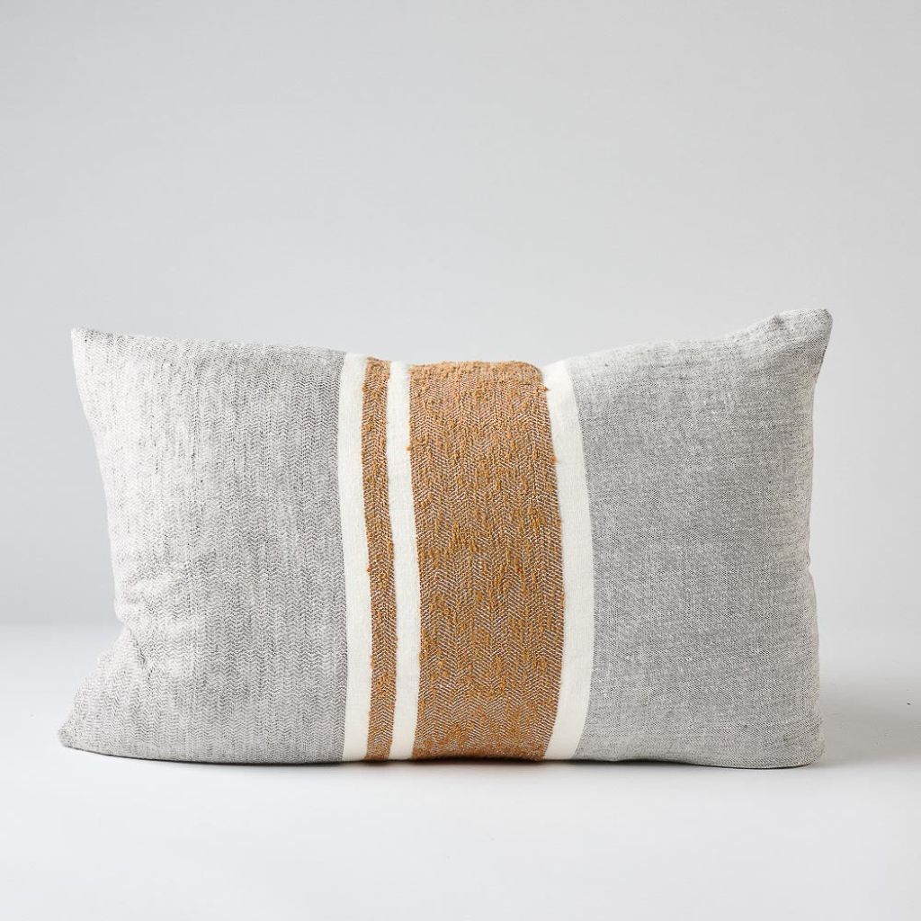Magnus Linen Cushion Nutmeg/Slate