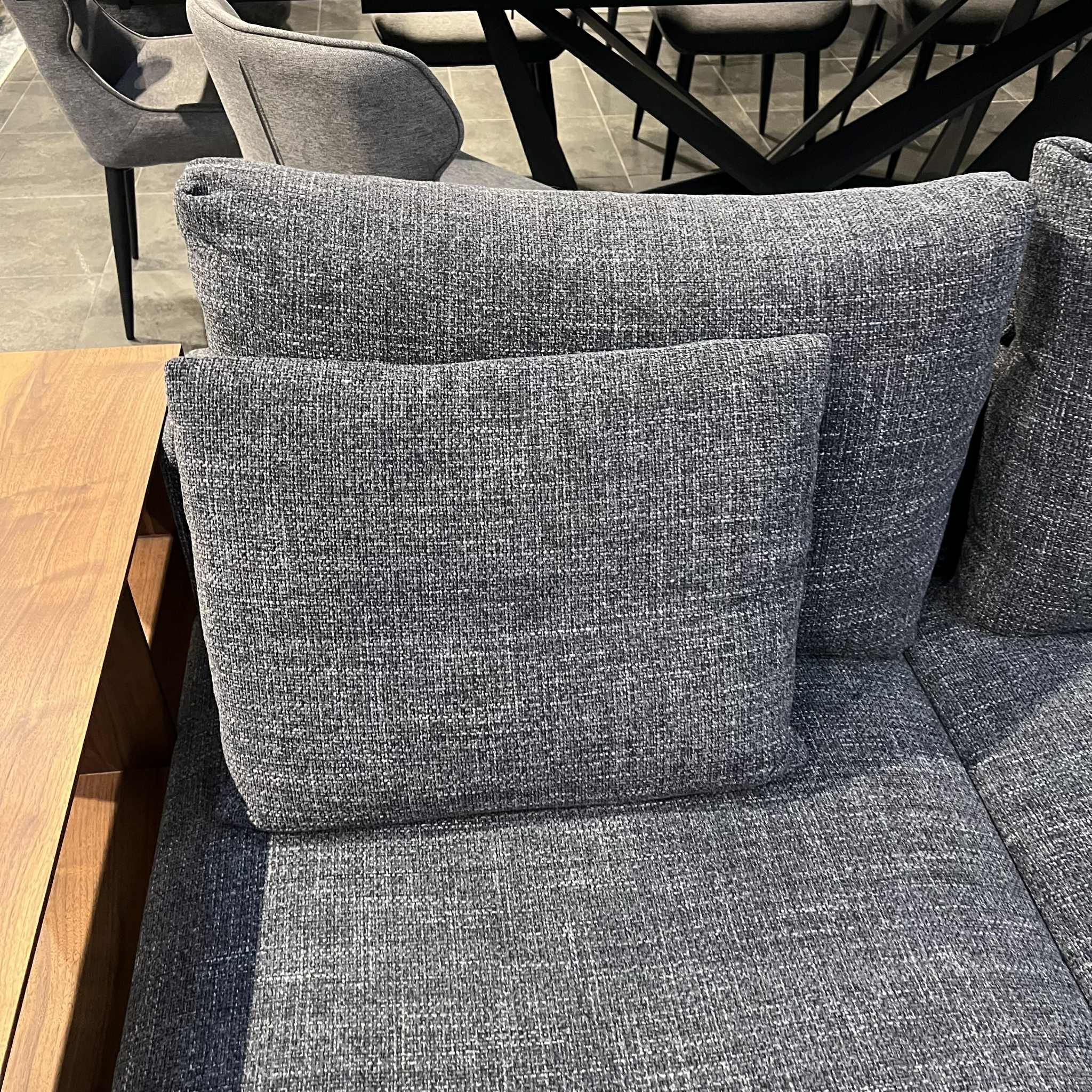 Miami Round Corner Sofa With Footstool Clearance - Image 4