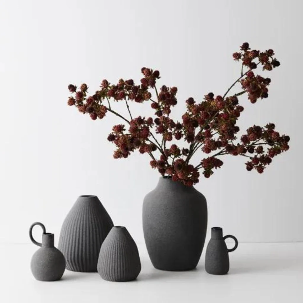 Pilu Cone Vase Black (Small) - Image 2