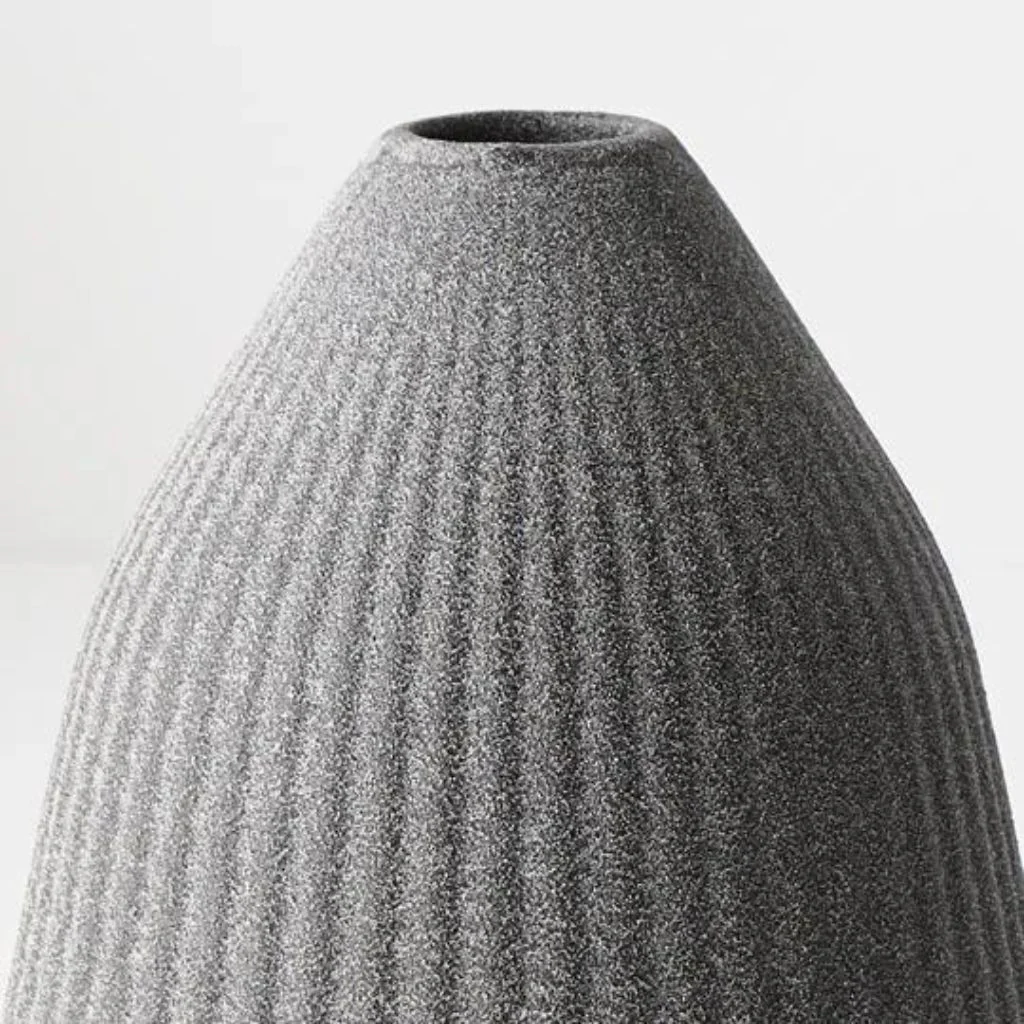 Pilu Cone Vase Black (Small) - Image 3