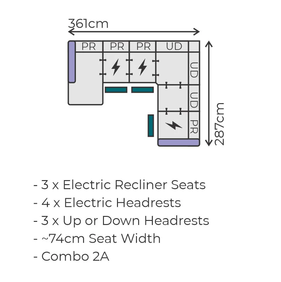 Pollock Slim Corner Sofa - Image 4