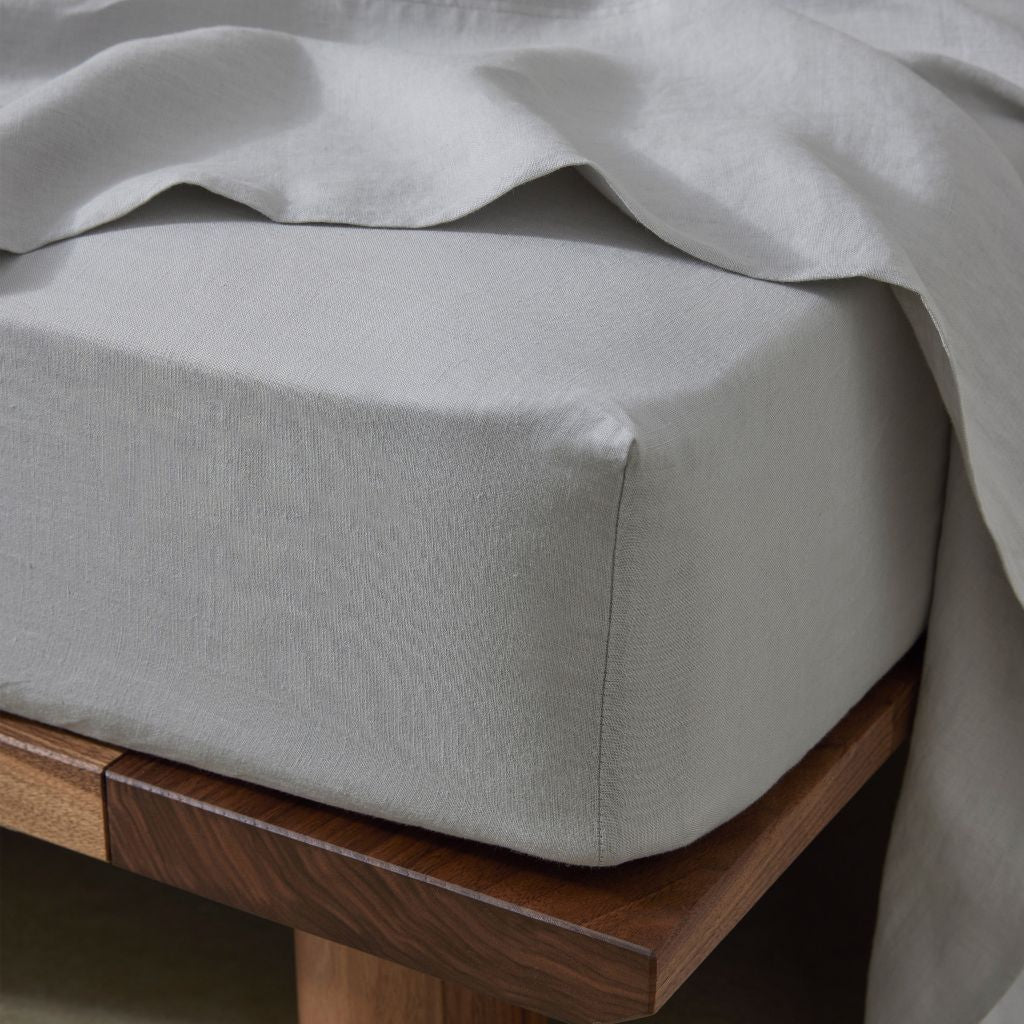 Ravello Fitted Sheet Silver