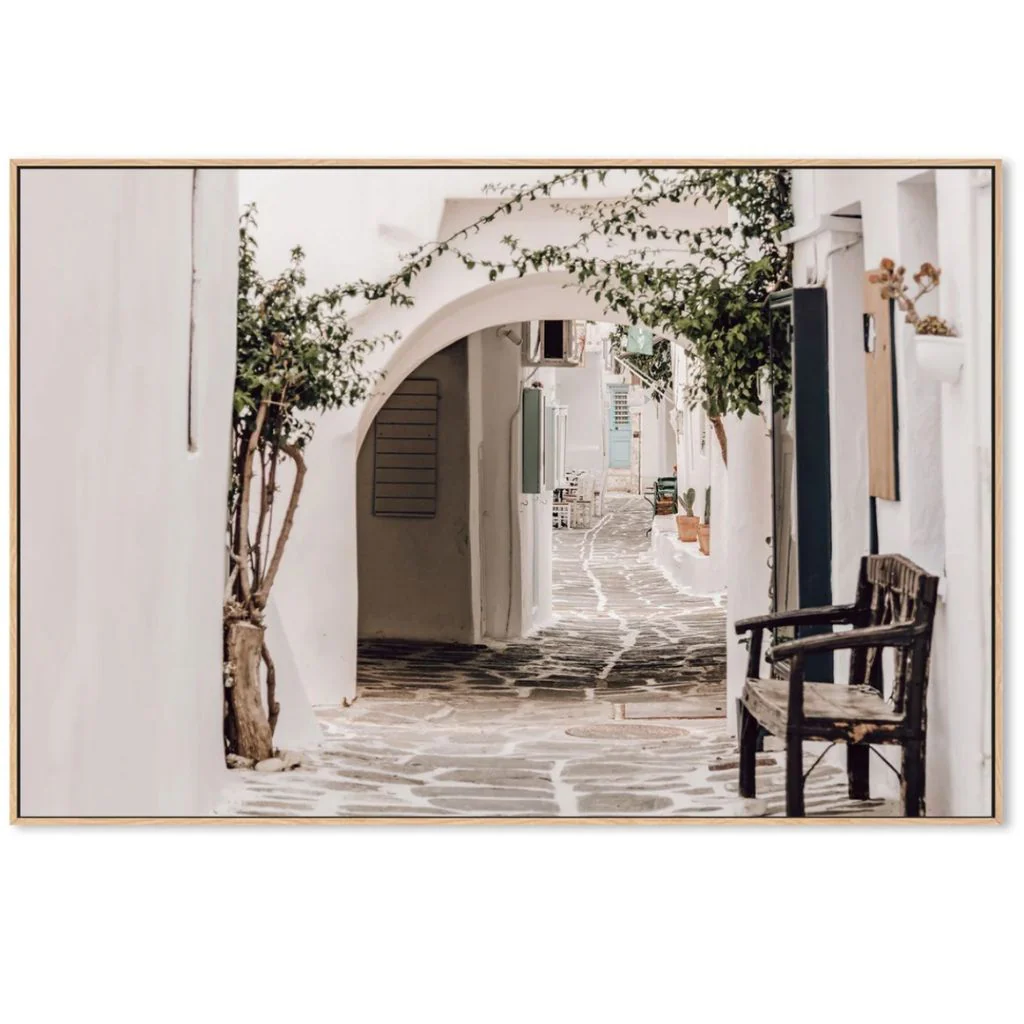 Alley In An Old Town Canvas