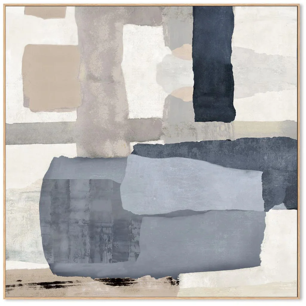 Tides in Check 'Style B' Canvas