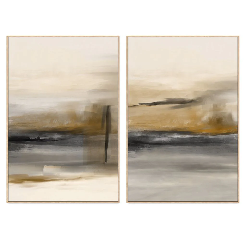 Time Passes Canvas (Set of 2)